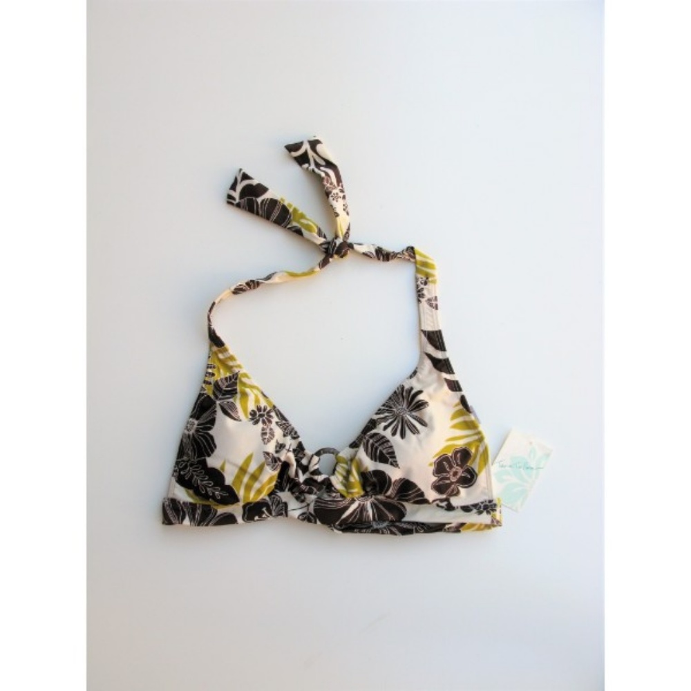 Toes On The Nose Kona Print Bikini Top S NWT